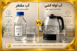 فرق اب مقطر و اب رادیاتور